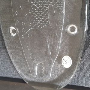 hand crafted glass fish plate/server